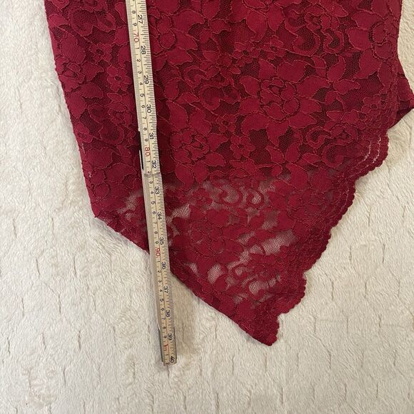 Urban Outfitters Kimchi Blue Red Lace Bodycon Dress‎ Sz Small Made In USA - Picture 5 of 14